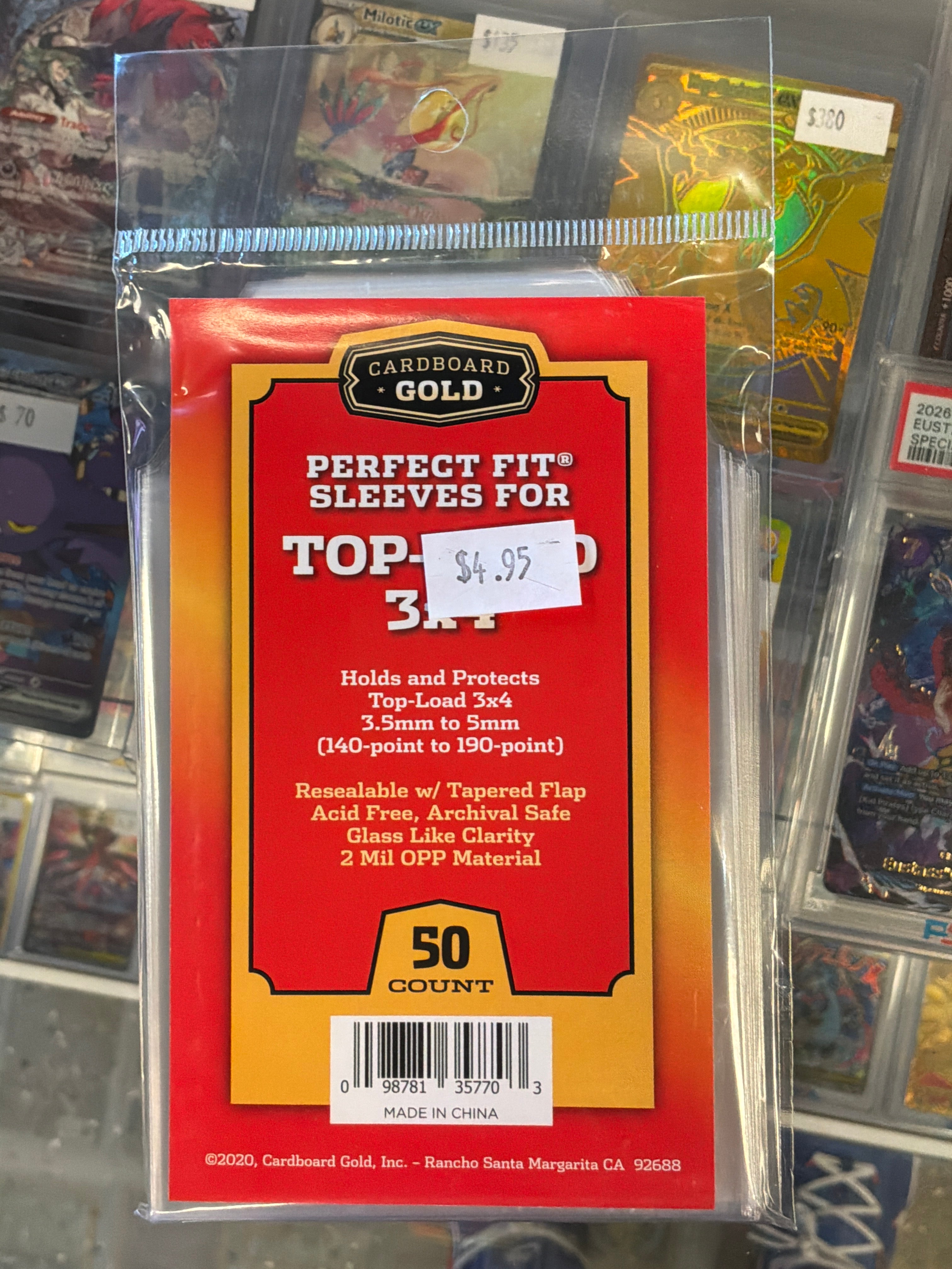 Cardboard Gold Perfect Fit Top-Load (140-190)