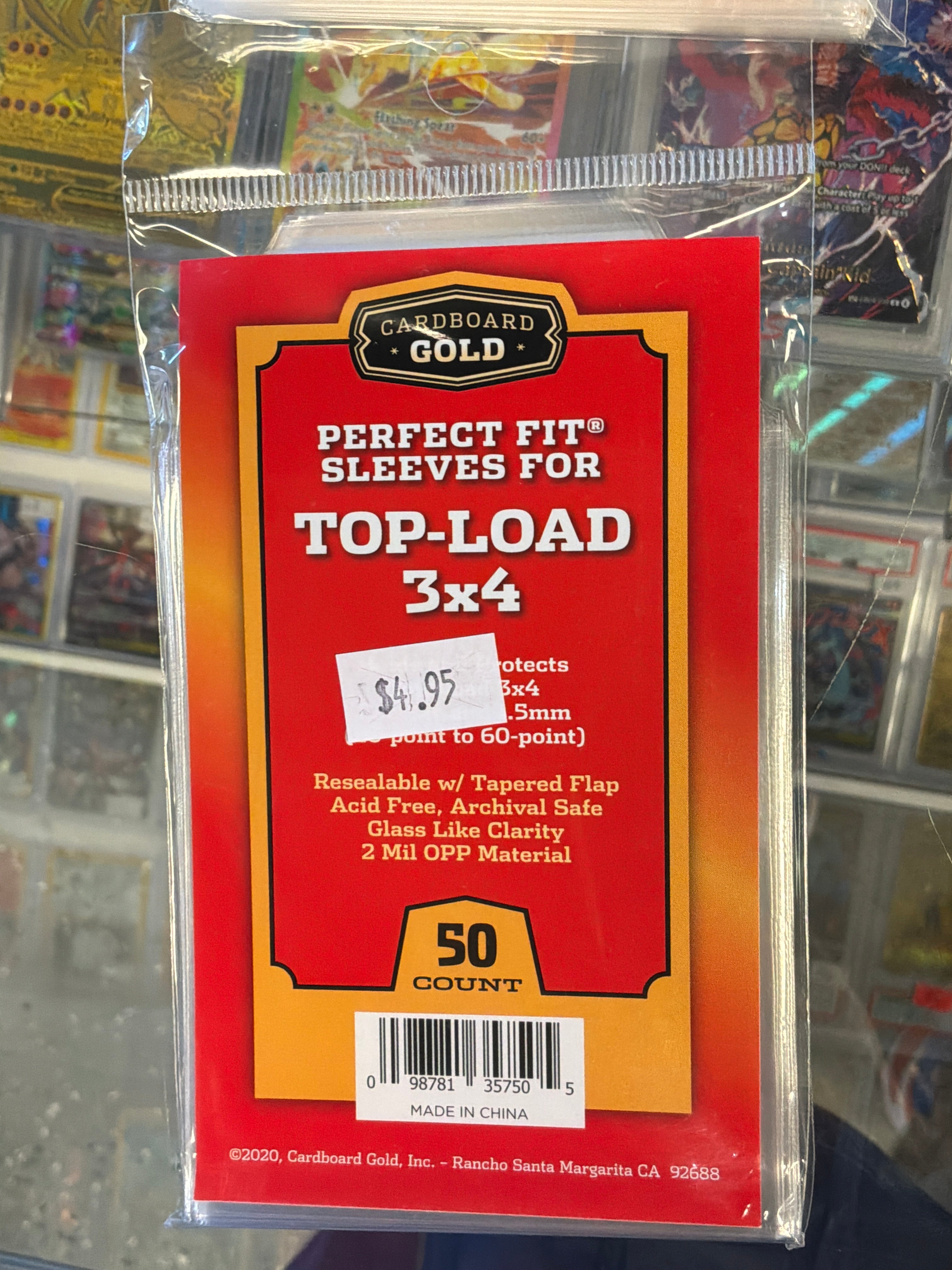 Cardboard Gold Perfect Fit Top-Load (20-60)