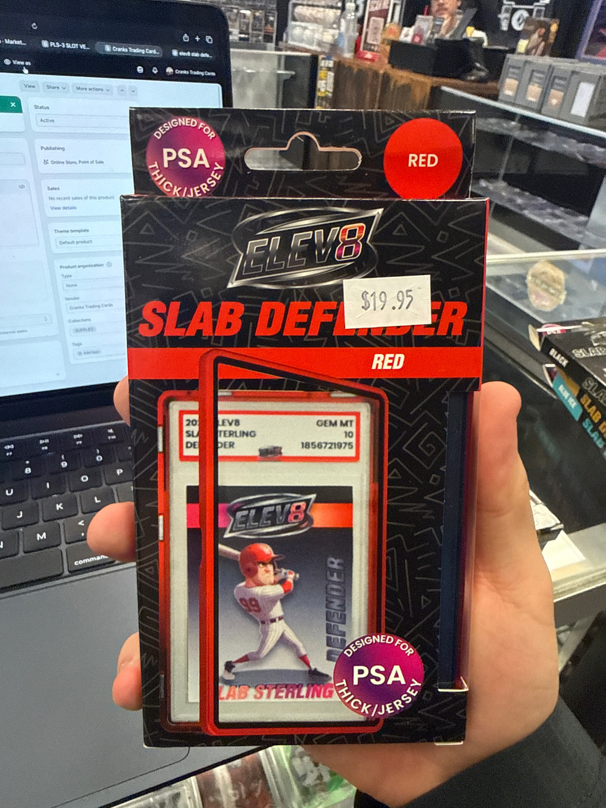 ELEV8 Slab Defender - Red PSA Thick/Jersey