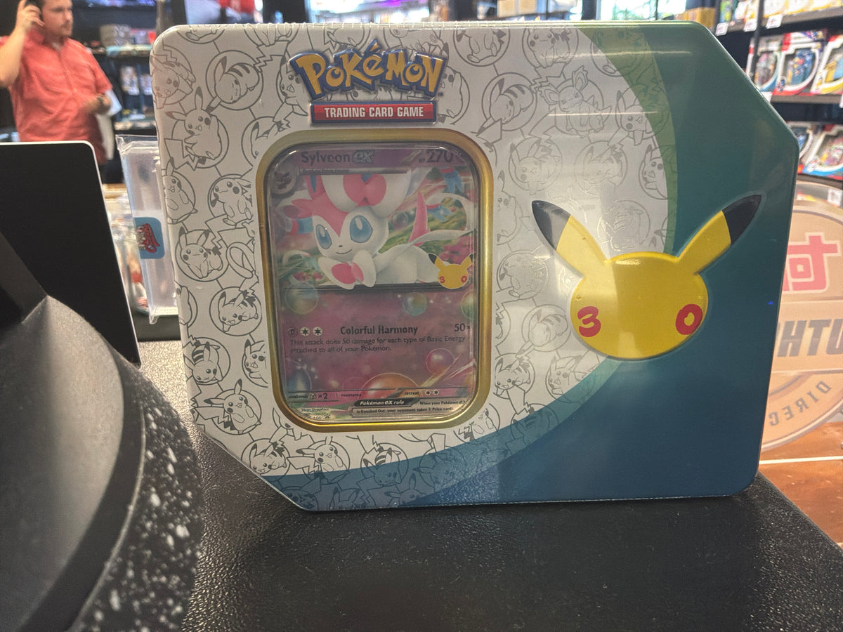 30th Celebration Sylveon ex 5 pack tin