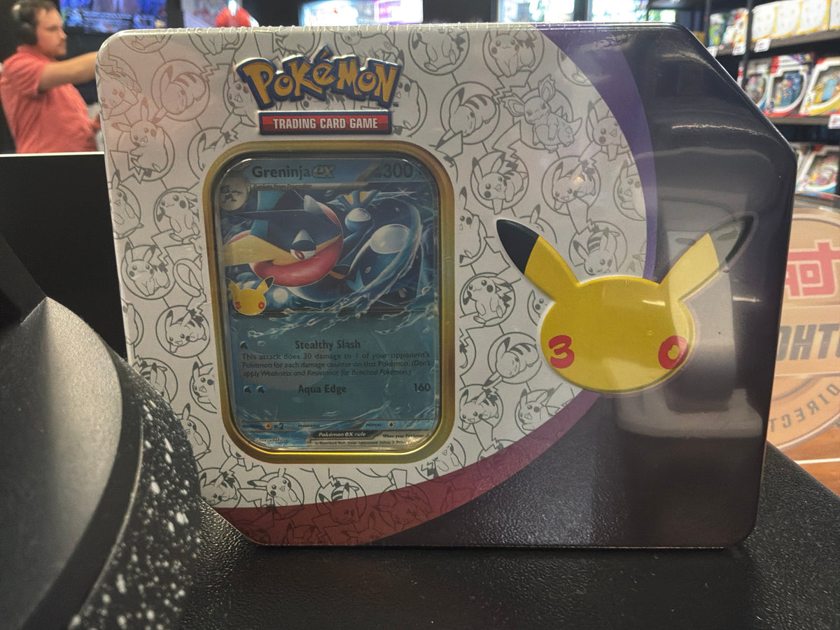 30th Celebration Greninja ex 5 pack tin