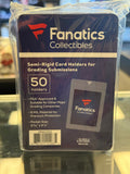 Fanatics Collectibles Semi-Rigid Grading Card Holders (50 Count)